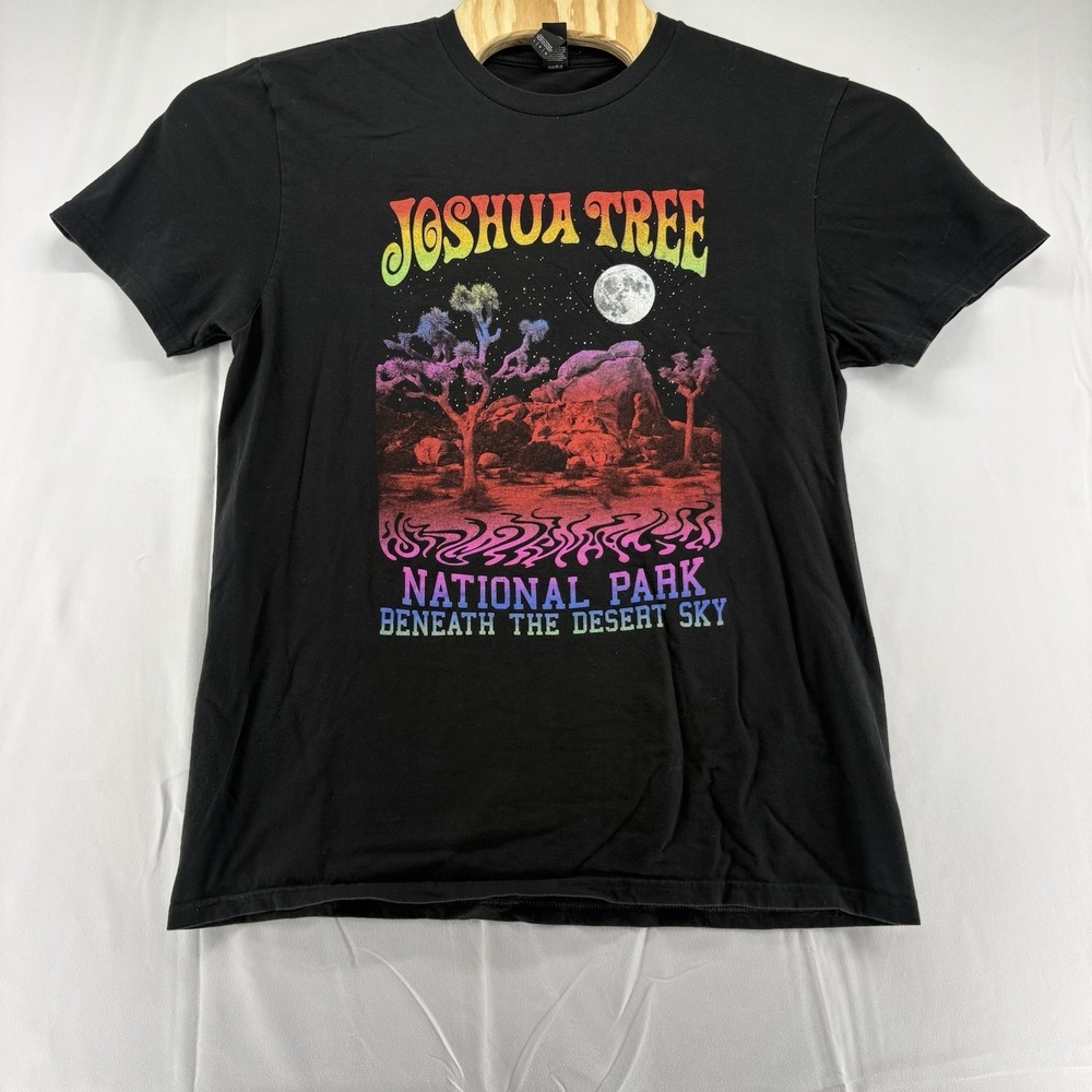 Joshua Tree National Park "Beneath the Desert Sky" Black Tee Shirt Men's Large